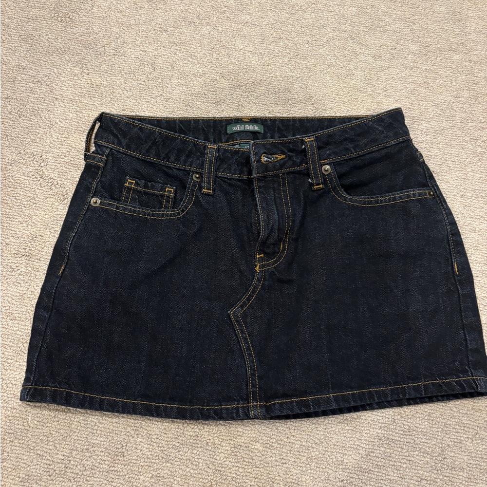 Wild Fable Dark Blue Denim Skirt